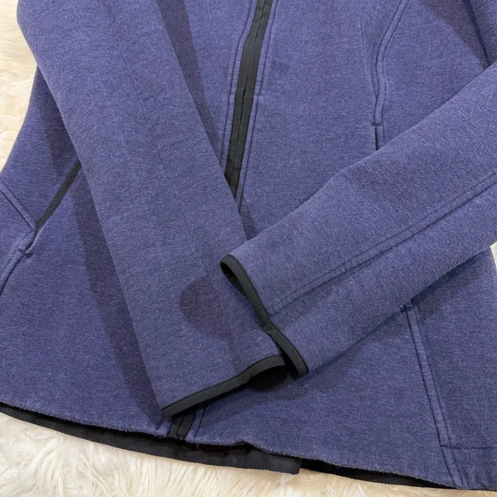 Lululemon Insculpt Jacket Heathered Deep Indigo Sz 4